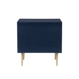 Gloria Two Drawer Night Stand Navy