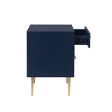 Gloria Two Drawer Night Stand Navy