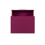 Gloria Two Drawer Night Stand Raspberry