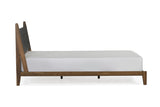 Cove Queen Bed - Black Leather
