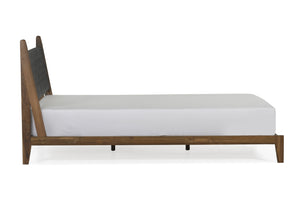 Cove King Bed - Black Leather