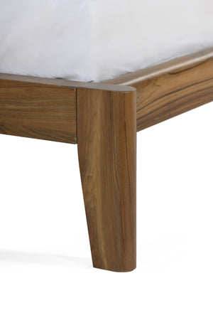 Cove King Bed - Black Leather