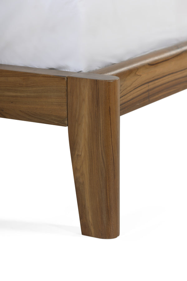 Cove King Bed - Black Leather