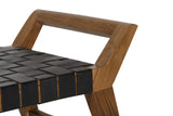 Cove Bench - Black Leather