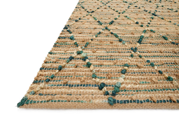 Loloi Beacon BU-03 60% Jute, 40% Cotton Hand Woven Contemporary Rug BEACBU-03AQ0093D0