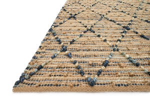 Loloi Beacon BU-03 60% Jute, 40% Cotton Hand Woven Contemporary Rug BEACBU-03NV0093D0