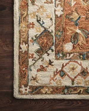 Loloi Beatty BEA-01 100% Wool Hooked Traditional Rug BEATBEA-01IVRU93D0