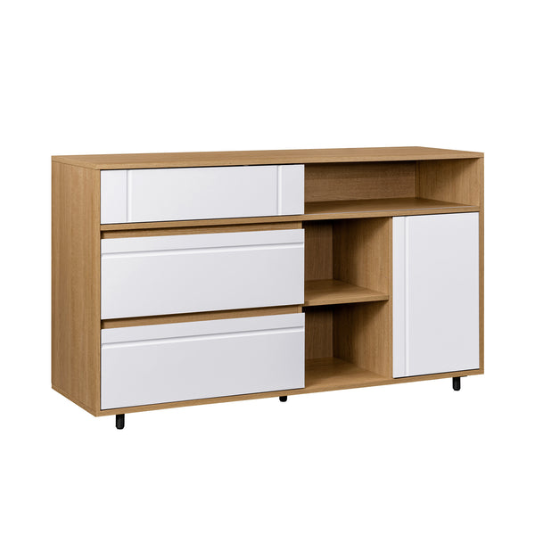 Walker Edison Beckett Contemporary/Transitional 52" Contemporary Storage Sideboard BEC52SBCOSW