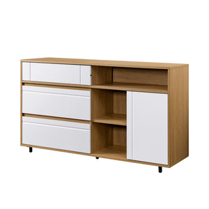 Walker Edison Beckett Contemporary/Transitional 52" Contemporary Storage Sideboard BEC52SBCOSW