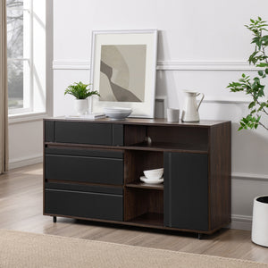 Walker Edison Beckett Contemporary/Transitional 52" Contemporary Storage Sideboard BEC52SBDESB