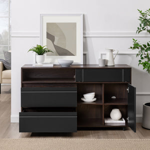 Walker Edison Beckett Contemporary/Transitional 52" Contemporary Storage Sideboard BEC52SBDESB