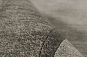 Momeni Beckton BEC-1 Hand Loomed Contemporary Border, Solid Indoor Area Rug Grey 9' x 12' BECKTBEC-1GRY90C0