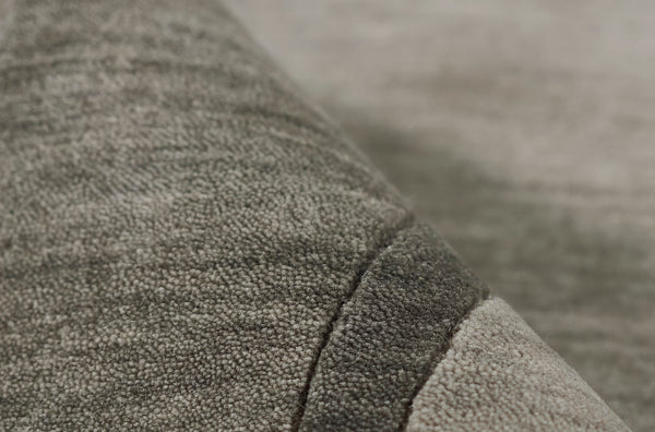 Momeni Beckton BEC-1 Hand Loomed Contemporary Border, Solid Indoor Area Rug Grey 9' x 12' BECKTBEC-1GRY90C0