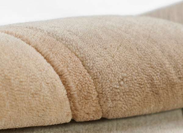 Momeni Beckton BEC-1 Hand Loomed Contemporary Border, Solid Indoor Area Rug Taupe 9' x 12' BECKTBEC-1TAU90C0