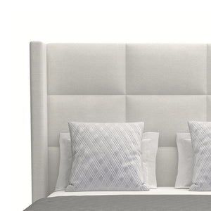 Nativa Interiors Aylet Square Tufted Upholstered Medium 67" Solid + Manufactured Wood / Revolution Performance Fabrics® Commercial Grade Panel Bed Off White Queen - 71.00"W x 86.00"D x 67.00"H