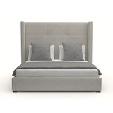 Nativa Interiors Aylet Simple Tufted Upholstered Medium 67" Solid + Manufactured Wood / Revolution Performance Fabrics® Commercial Grade Panel Bed Grey Queen - 71.00"W x 86.00"D x 67.00"H