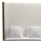 Nativa Interiors Irenne Plain Upholstered High 87" Solid + Manufactured Wood / Revolution Performance Fabrics® Commercial Grade Panel Bed Off White Queen - 71.00"W x 86.00"D x 87.00"H