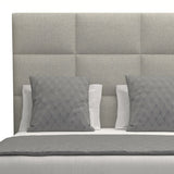 Nativa Interiors Moyra Square Tufted Upholstered Medium 67" Solid + Manufactured Wood / Revolution Performance Fabrics® Commercial Grade Panel Bed Grey Queen - 65.00"W x 86.00"D x 67.00"H