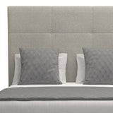 Nativa Interiors Moyra Simple Tufted Upholstered Medium 67" Solid + Manufactured Wood / Revolution Performance Fabrics® Commercial Grade Panel Bed Grey Queen - 65.00"W x 86.00"D x 67.00"H