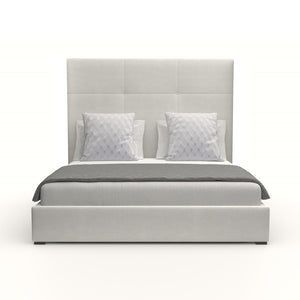 Nativa Interiors Moyra Simple Tufted Upholstered Medium 67" Solid + Manufactured Wood / Revolution Performance Fabrics® Commercial Grade Panel Bed Off White Queen - 65.00"W x 86.00"D x 67.00"H
