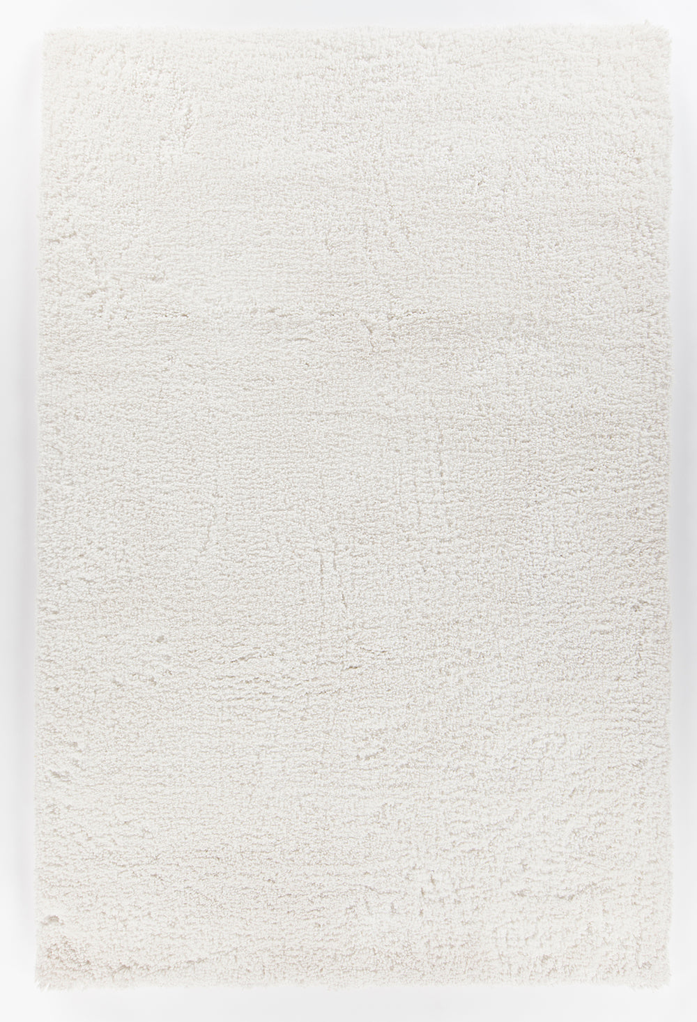 Chandra Rugs Bella 100% Polyester Hand-Woven Contemporary Shag Rug White 7'9 x 10'6