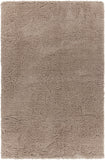 Chandra Rugs Bella 100% Polyester Hand-Woven Contemporary Shag Rug Tan 7'9 x 10'6