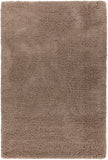 Chandra Rugs Bella 100% Polyester Hand-Woven Contemporary Shag Rug Taupe 7'9 x 10'6