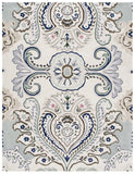 Bella 118 Country & Floral Hand Tufted 100% Wool Pile Rug Ivory / Blue