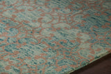Chandra Rugs Berlow 100% Wool Hand-Tufted Contemporary Wool Rug Blue/Grey 9' x 13'