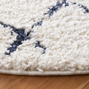 Safavieh Berber Shag 164 Power Loomed 50% Jute/45% Polypropylene/5% Polyester Shag & Flokati Rug BER164D-7SQ