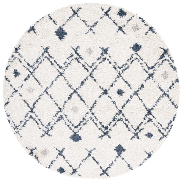 Safavieh Berber Shag 164 Power Loomed 50% Jute/45% Polypropylene/5% Polyester Shag & Flokati Rug BER164D-7SQ