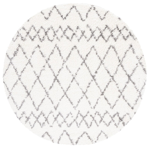 Safavieh Berber Shag 165 Power Loomed 50% Jute/45% Polypropylene/5% Polyester Shag & Flokati Rug BER165C-7SQ