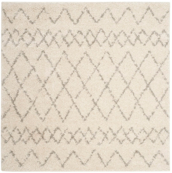 Safavieh Berber Shag 165 Power Loomed 50% Jute/45% Polypropylene/5% Polyester Shag & Flokati Rug BER165C-7SQ