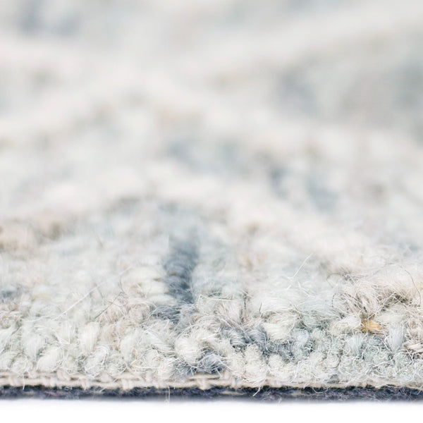 AMER Rugs Berlin BER-2 Hand-Hooked Geometric Farmhouse Area Rug Light Gray 9' x 13'