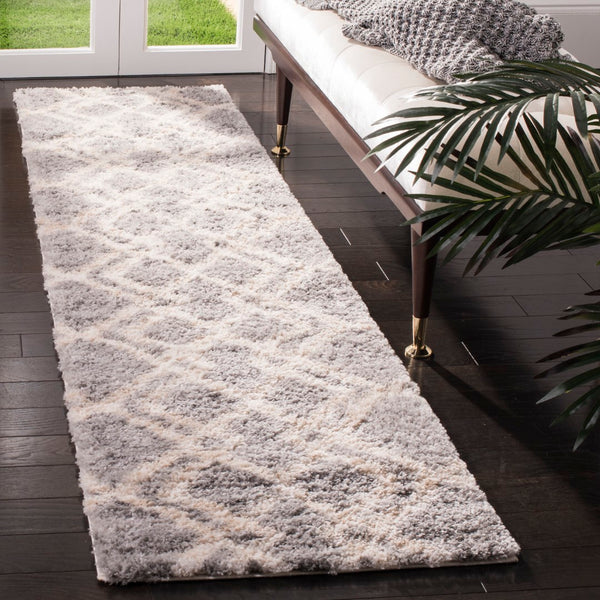 Safavieh Berber Shag 213 Power Loomed Polypropylene Shag & Flokati Rug BER213G-8SQ
