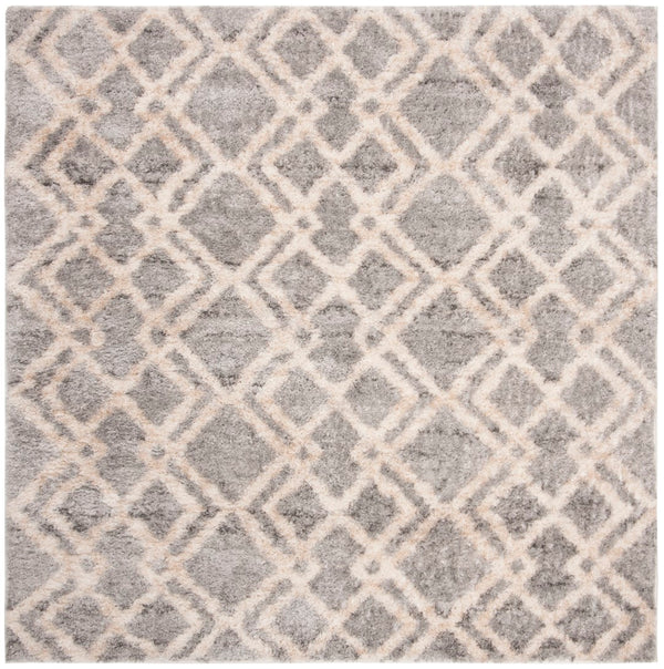 Safavieh Berber Shag 213 Power Loomed Polypropylene Shag & Flokati Rug BER213G-8SQ
