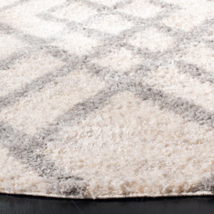 Safavieh Berber Shag 214 Power Loomed Polypropylene Shag & Flokati Rug BER214A-8SQ