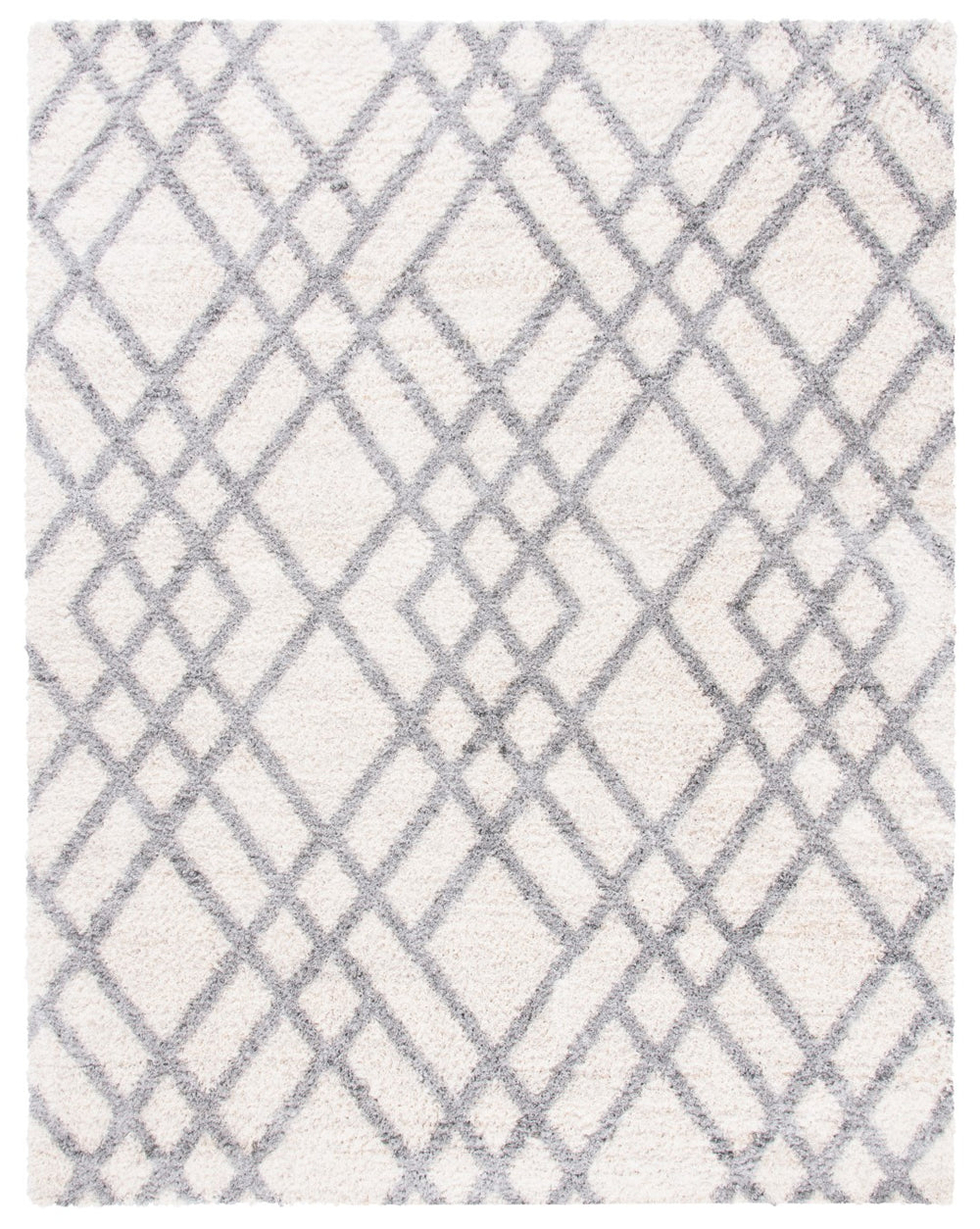 Safavieh Berber Shag 214 Power Loomed Polypropylene Shag & Flokati Rug BER214A-8SQ