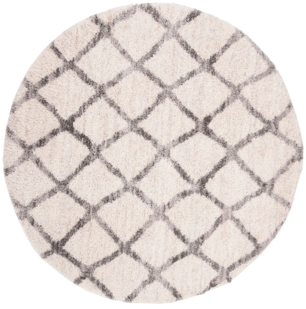 Safavieh Berber Shag 215 Power Loomed Polypropylene Shag & Flokati Rug BER215A-5SQ