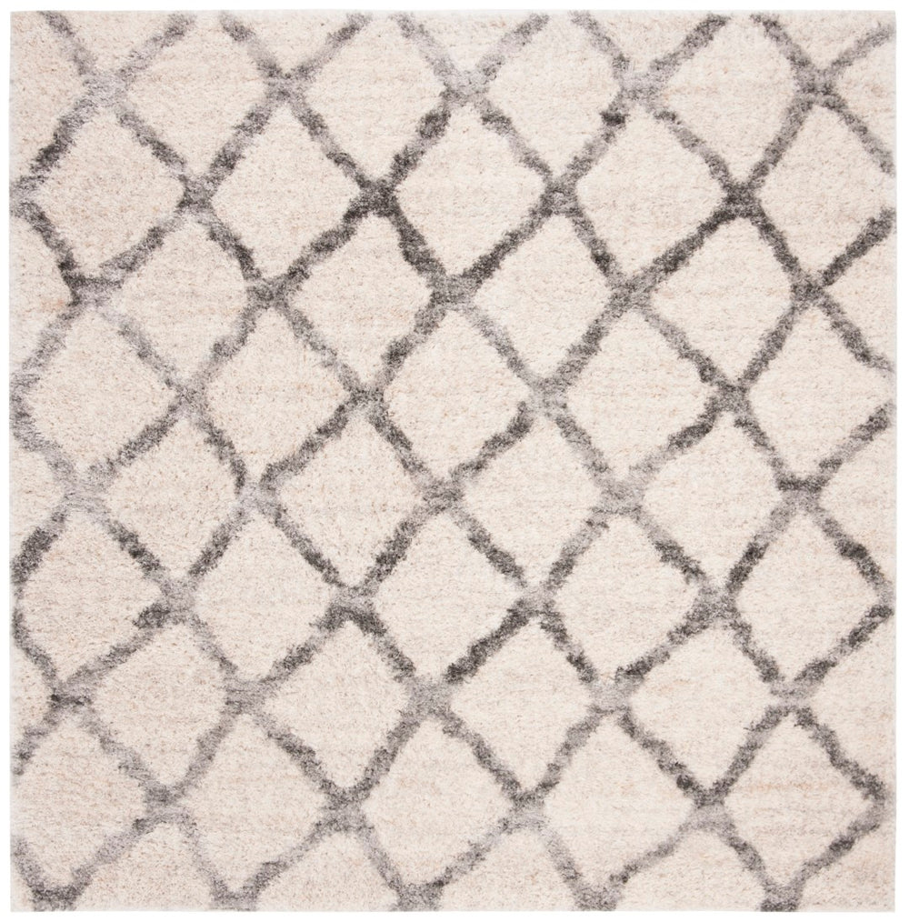 Safavieh Berber Shag 215 Power Loomed Polypropylene Shag & Flokati Rug BER215A-5SQ