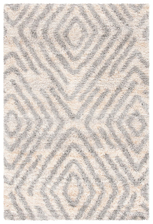 Safavieh Berber Shag 218 Power Loomed Polypropylene Shag & Flokati Rug BER218A-8SQ