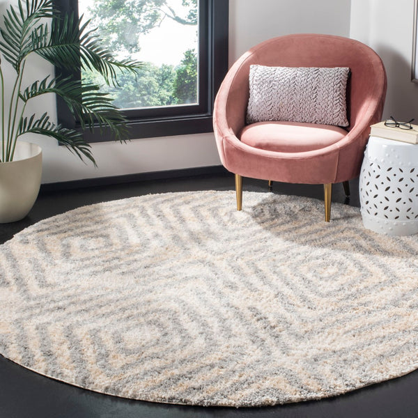 Safavieh Berber Shag 218 Power Loomed Polypropylene Shag & Flokati Rug BER218A-8SQ
