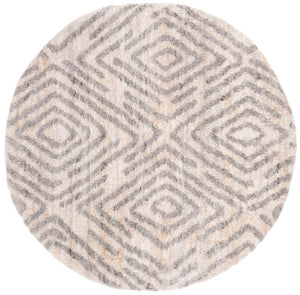 Safavieh Berber Shag 218 Power Loomed Polypropylene Shag & Flokati Rug BER218A-8SQ