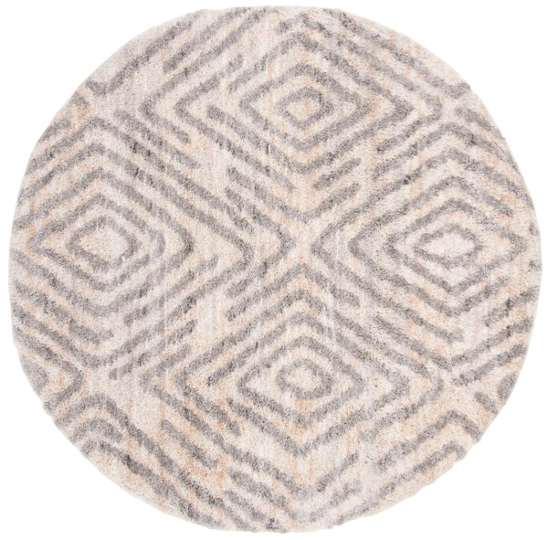 Safavieh Berber Shag 218 Power Loomed Polypropylene Shag & Flokati Rug BER218A-8SQ