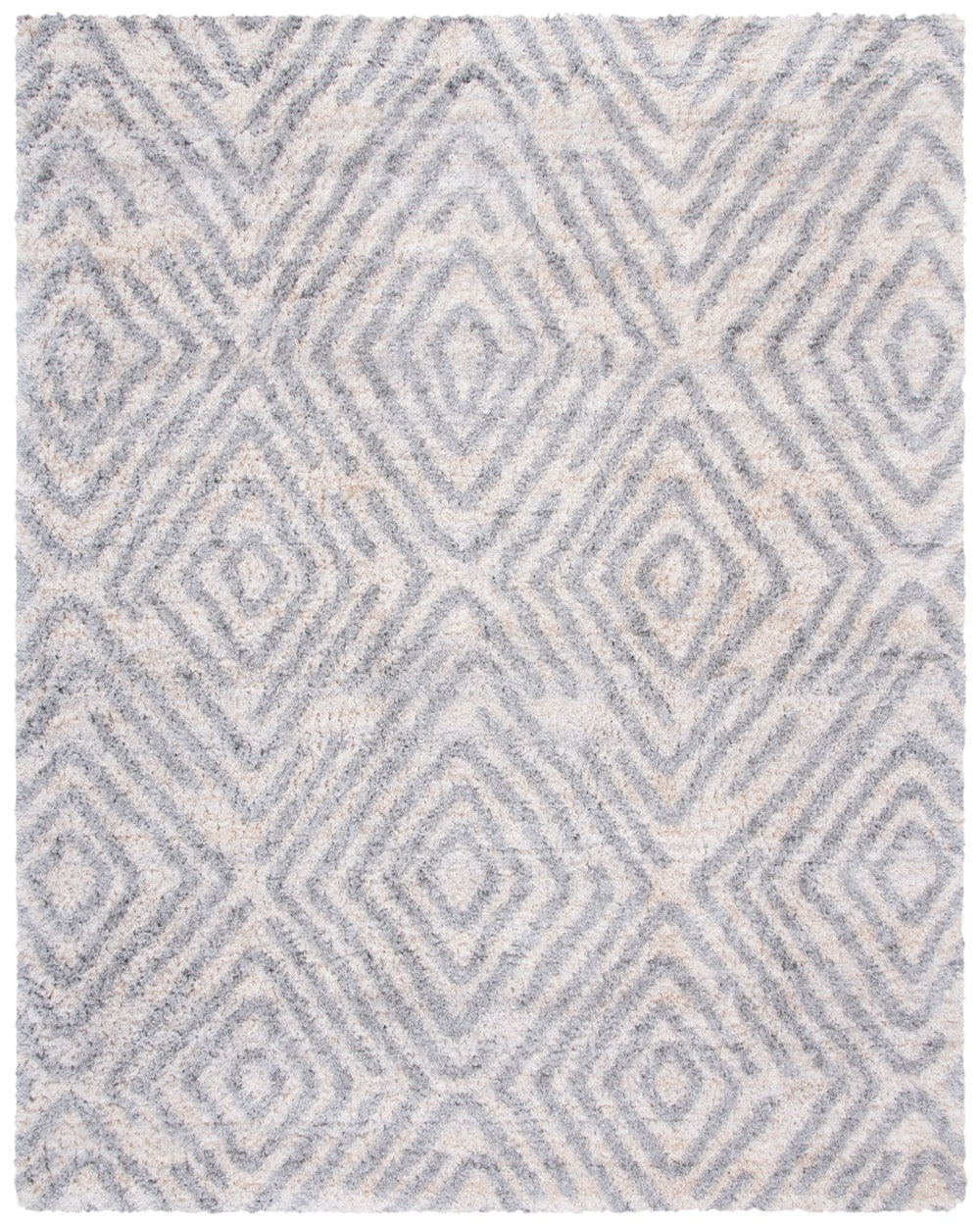 Safavieh Berber Shag 218 Power Loomed Polypropylene Shag & Flokati Rug BER218A-8SQ
