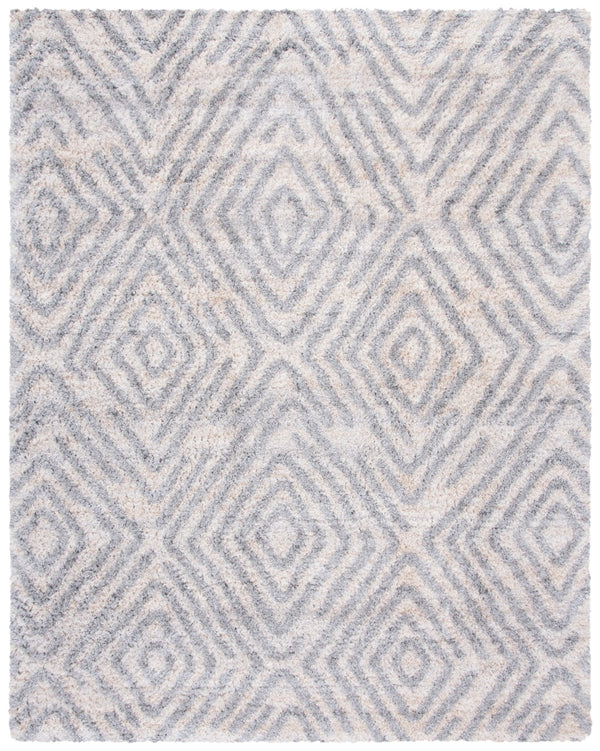 Safavieh Berber Shag 218 Power Loomed Polypropylene Shag & Flokati Rug BER218A-8SQ