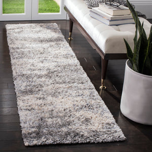 Safavieh Berber Shag 219 Power Loomed Polypropylene Shag & Flokati Rug BER219G-9SQ