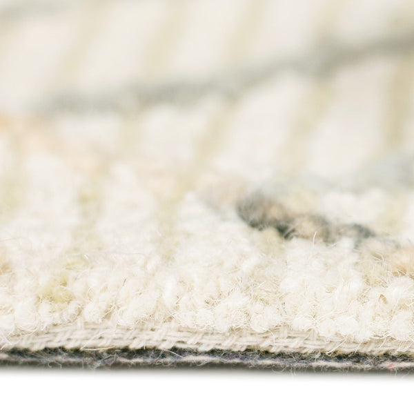 AMER Rugs Berlin BER-3 Hand-Hooked Geometric Farmhouse Area Rug Ivory 9' x 13'