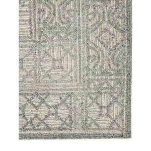 AMER Rugs Berlin BER-4 Hand-Hooked Geometric Farmhouse Area Rug Gray 9' x 13'