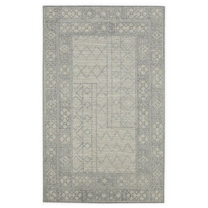 AMER Rugs Berlin BER-4 Hand-Hooked Geometric Farmhouse Area Rug Gray 9' x 13'